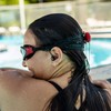 Swimbuds Flip - Auriculares de cable corto impermeables (cable reforzado)