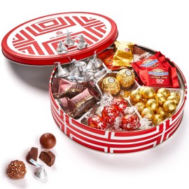 Chocolate Christmas Gift Basket - Christmas Gift Baskets for Families - Luxury Brand Chocolate Gift Box by On Occasion