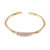 TOUSIATTAR Diamond Knuckle Ring 14k Rose White Yellow Real Gold
