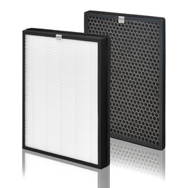 AP-B102 Replacement Filter Compatible with Alexapure Breeze Air Pu-rifier AP-B102 and 3049 Filter Set, 1 H13 True HEPA Filters and 1 Activated Carbon Filters Included