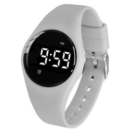 e-vibra Vibrating Alarm Watch, Water Resistant Potty Training Wristband Rechargeable Medical Reminder Watch with Timer and 15 Daily Alarms (Grey)