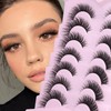 Wispy Cat Eye Lashes Natural Look 15mm False Eyelashes Fluffy