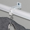 KXLIFE Wall Mount Brackets for Flexible Curtain Track, Bendable Curtain