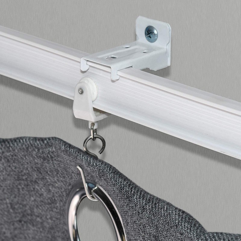 KXLIFE Wall Mount Brackets for Flexible Curtain Track, Bendable Curtain