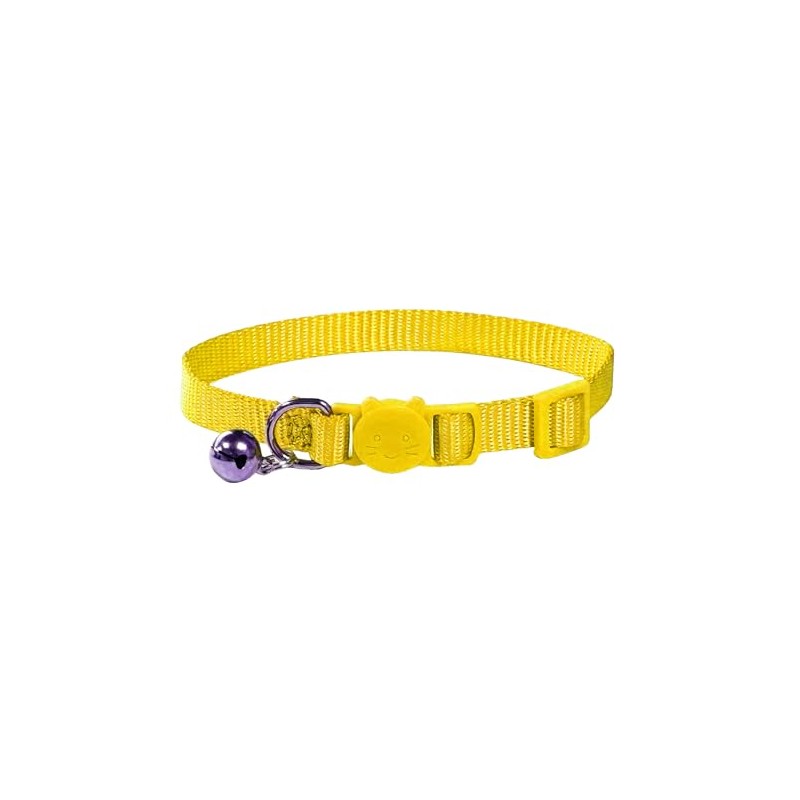 Vibrant Soft Nylon Kitten/Cat Collar with Bell and Safety Release