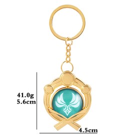 [LVMEY] Haragami Goods, Eye of God, Key Chain, Divine Eye, Accessories, Accessories, Collection, Lightweight, Christmas, Birthday, Gift, Gift (Grass, Lightning, Approx. 4.7 inches (12 cm)