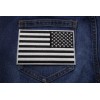 Ivamis Reverse American Flag Patch Black and White