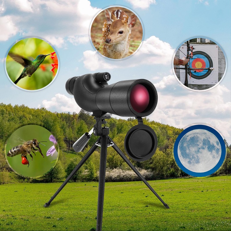 Compact 25-75x60 Spotting Scope Target Shooting Bird Watching Spotter Scope