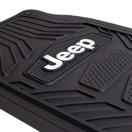 Plasticolor 001668R01 Jeep Weatherpro 4 Piece Floor Mats Set, Floor Mats, One Size, Black