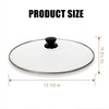 8 Qt Oval Glass Slow Cooker Replacement Lid, Compatible with