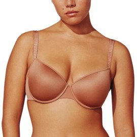 ThirdLove Classic T Shirt Bra, Tshirt Bras for Women, Everyday T-Shirt Comfort Bra, Smoothing for No-Show Lines, Underwire Support, Bras for Women Mocha