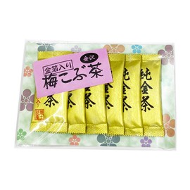 Pure Gold Tea [Plum Kelp Tea with Gold Leaf] 6 Bags No Box