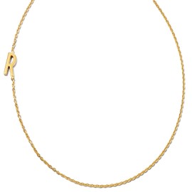 Kendra Scott Letter R Inline Initial Necklace, 18k Gold Vermeil