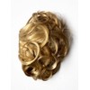 Curly 1940s style clip-in fringe hairpiece/clip-in bangs: Bunny copper red