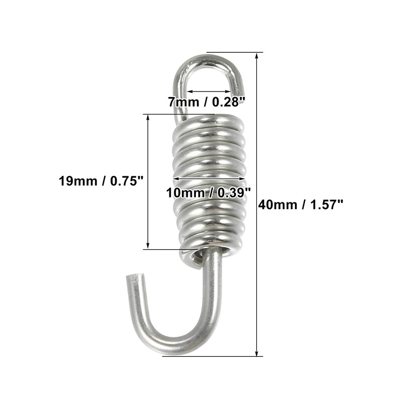Motoforti Motorcycles Universal Exhaust Pipe Spring 40 mm 1.57 Inch