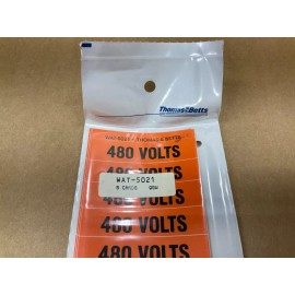 Thomas & Betts Lot Of 90 T&B Voltage & Conduit Markers 480 Volt 480V Decals Labels #38E37