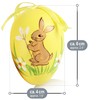 com-four® Easter Eggs in Bright Colours and Designs with Ribbon