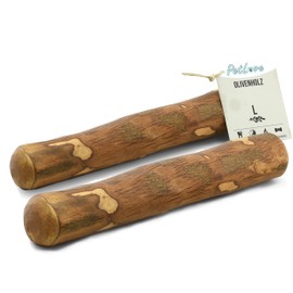 PetLove Chewing Stick for Dogs Made of Olive Wood, Wooden Bone Dog Toy, Chew Bone for Dental Care, Chew Toy for Dogs, Size L, 221–450 g, Ideal for Large Dogs, Pack of 2