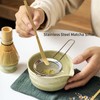 Matcha Whisk Set, 7 PCS Japanese Household Ceramic Matcha Kit