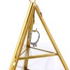 ELLDOO 3 Tier Glass Display Case for Collectibles, Triangular Crystal