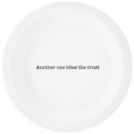 Mud Pie Circa Pie Plate with Server, White/Silver