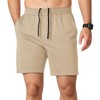 Elegancity Men's Summer Shorts, Baggy Shorts with Pockets, Elastic Waistband,