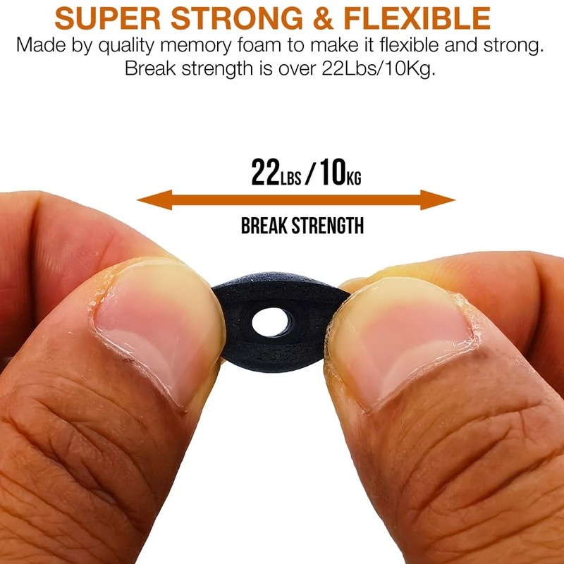 TENNMAK Replacement Memory Foam Eartips for Bowers & Wilkins Earbuds,Black
