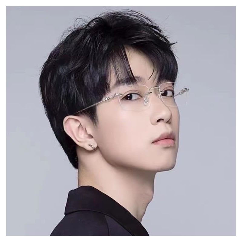 88flix Rimless Glasses, Korea, Blue Light Cut, Unisex, For PC