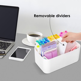 Multipurpose Caddy Organizer, Portable Cleaning Caddy with Handle, Stackable Desk Organiser with Compartments, Classroom Art Organizers for Pens, Pencils, Storage Organiser for Bathroom, Dorm Room