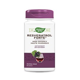 Nature’s Way Resveratrol‑Forte 175 mg 30 softgels - Antioxidante Premium para Protección Cardiovascular y Salud Celular Antienvejecimiento