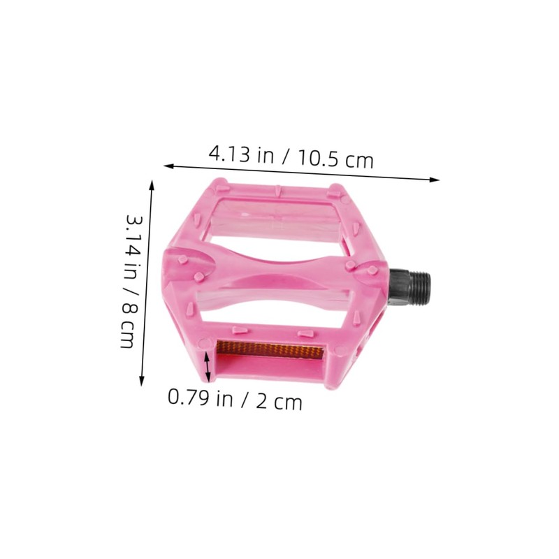 WOONEKY 2 Pairs Bicycle Pedals of Durable Pedals Bright Colors