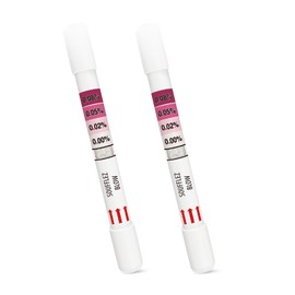 AssuTest Breathalyzers for Alcohol, Single-Use Disposable Breath Alcohol Analyzer 4-Level Indication Home Testing for Personal Use, 2 Tests