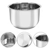 Linkidea Reiskocher Innentopf Ersatz, 304 Edelstahl Schnellkochtopf Topf, Multi-Cooker Ersatz
