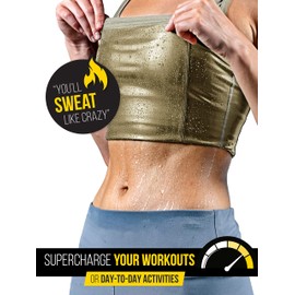 Sweat Spark - Chaleco de sudor para mujer, mejora tus entrenamientos y aumenta la pérdida de peso, mejora la sudoración y la tecnología de compresión, Beige, 5XL