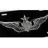 BLVD Engraved Senior Army Aviator Wings Car Tag Diamond Etched