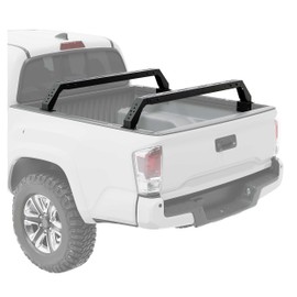 Gelacie Truck Bed Ladder Rack W/2 Cross Bars Cargo Carrier Truck Back Ladder Rack Compatible with 2014-2023 Toyota Tundra, 2005-2023 Toyota Tacoma