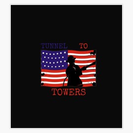 Tunnel to Towers Sleeveless Top Sticker Bumper Sticker Vinyl Decal 5"