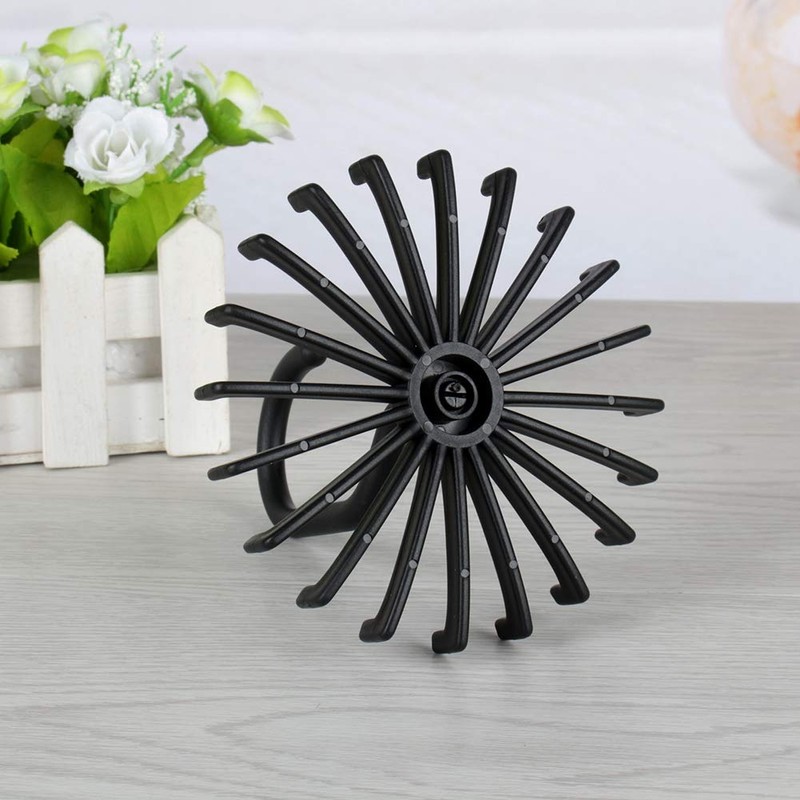 Rotating Tie Rack Organiser, 20 Hooks, Adjustable Hanger for Ties,