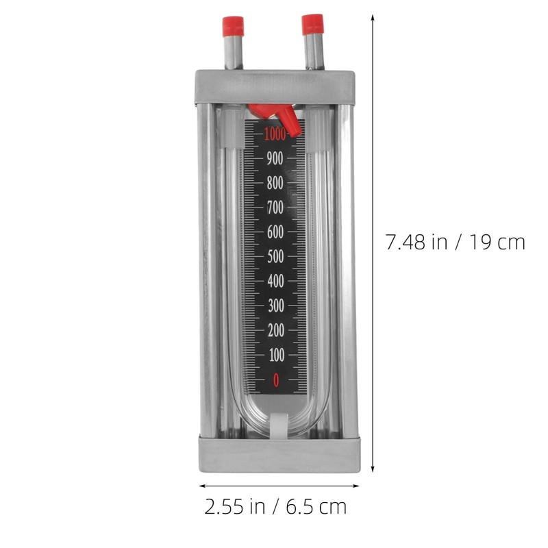 Mobestech Differential Pressure Meter u Tube Manometer Stainless Steel Construction
