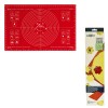 Mastrad Pastry Mat Large Flexible & Non Stick Red Silicone 23.62x15.74