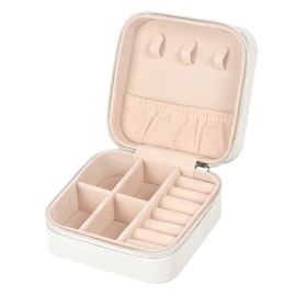 MFXIP Travel Jewelry Case Small Jewelry Box Jewelry Organizer Storage Case Portable PU Leather Mini Jewelry Travel Case for Girls Womens Earring, Necklace, Rings,Bracelets