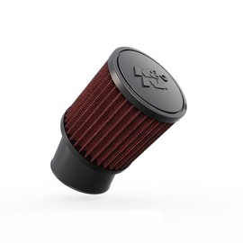 K&N Filtro de Aire Universal Flujo Original Rendimiento Premium Lavable Diámetro Brida 2.4375 Pulgadas Altura 4 Pulgadas Negro RU-1750