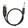 XLR Female to 6.35mm Mono Male Cable Gold Plated Connector