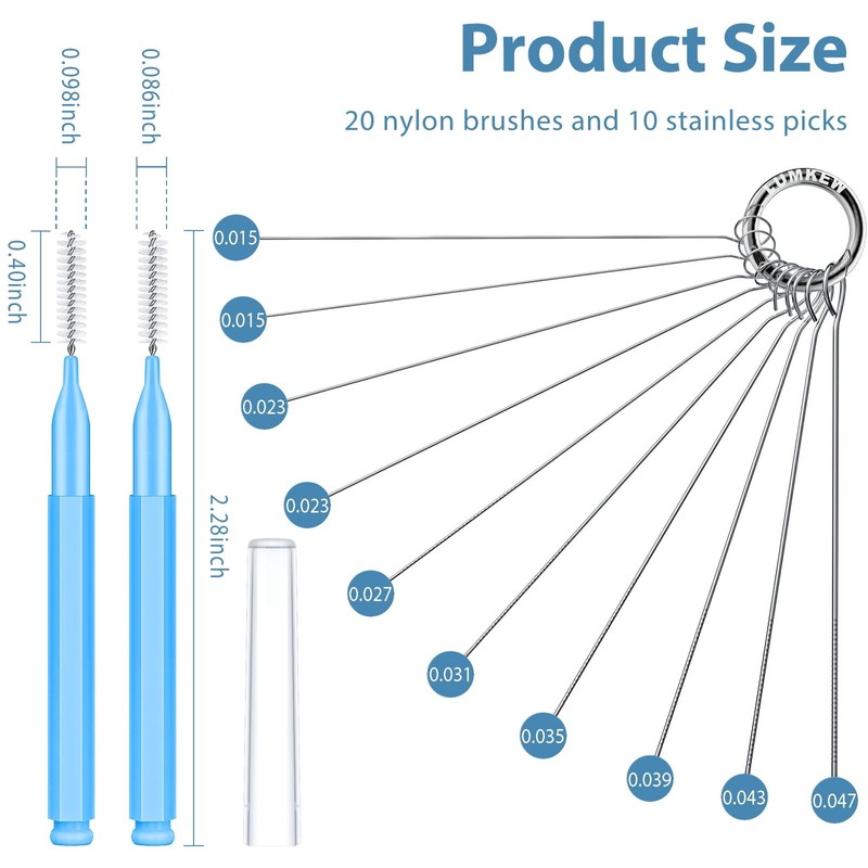 Lumkew Shower Head Cleaner Picks, Multiple Size Shower Head Cleaning