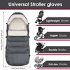 Universal, Weather-Proof, Warm Stroller Footmuff | Extendable Winter Cover |