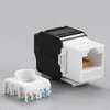 Greluma 6pcs 180 Degree RJ45 CAT6A Keystone Jack Toolless Keystone