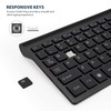 Fonicer Left Handed 2.4GHz Wireless Vertical Ergonomic Mouse and Keyboard