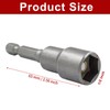 10 Pcs 1/2 Inch/ 12.5mm Hex Nut Driver Magnetic Extension