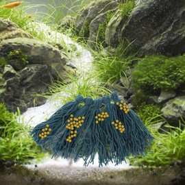 Kisangel 5pcs Fish Tank Spawning Mop Decorate Tanks Tank Fish Tank Decorations Fish Breeding Tool Fish Spawning Barrels Tank Breeding Mops Mop Spawning Mops Hanging Ears Slate Yarn