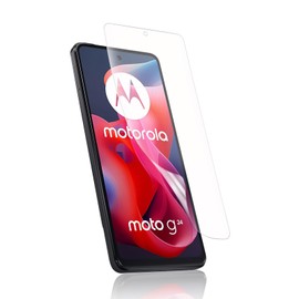 Motorola Moto G24 Film (Anti-Glare & Fingerprint Authentication) Motorola Moto G24 Protective Film TPU Material, 3D Design, Smooth Touch Sensation, Anti-reflection, Anti-Float, Anti-Slip,